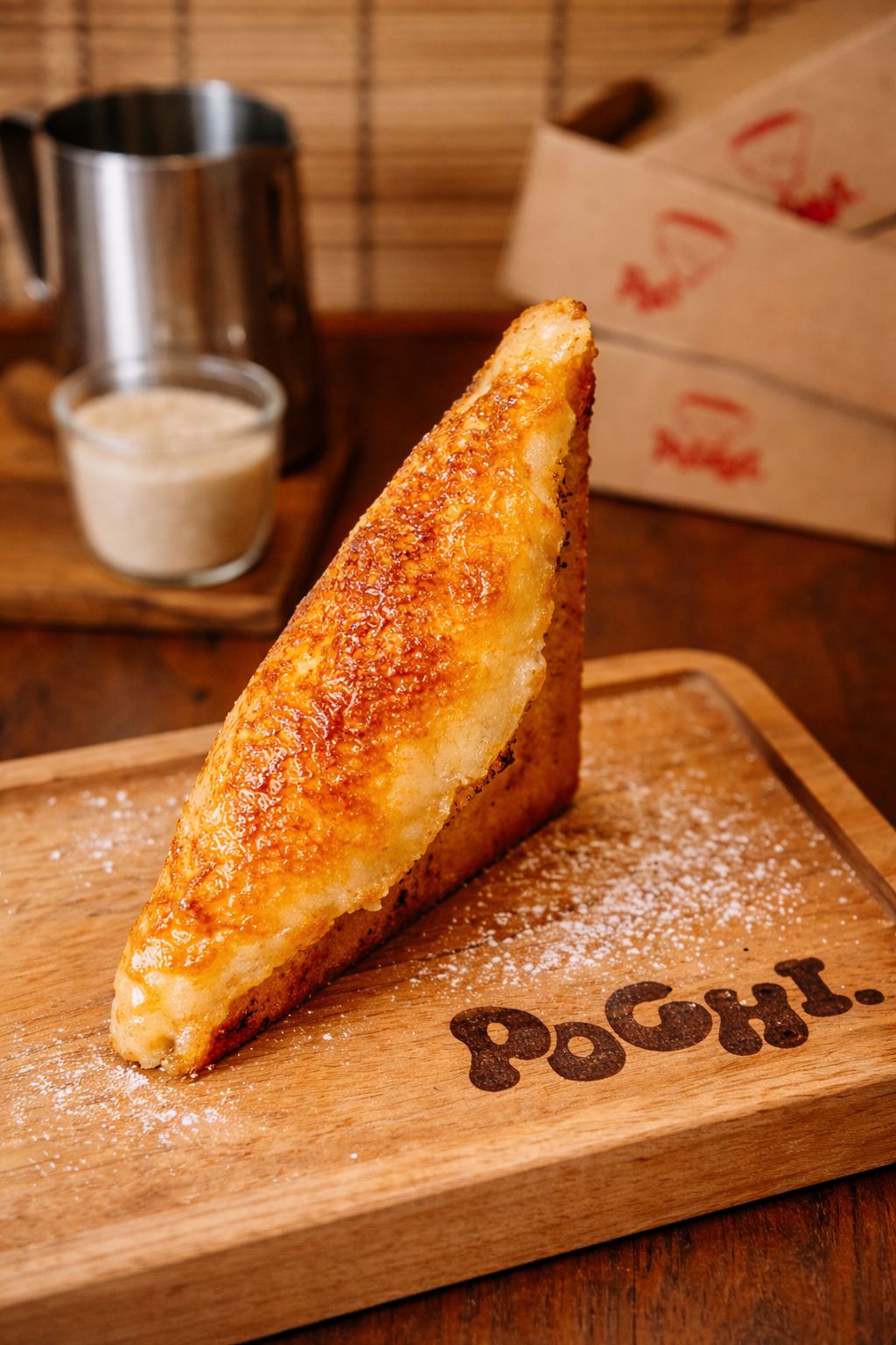 Creme brulee crispy sando